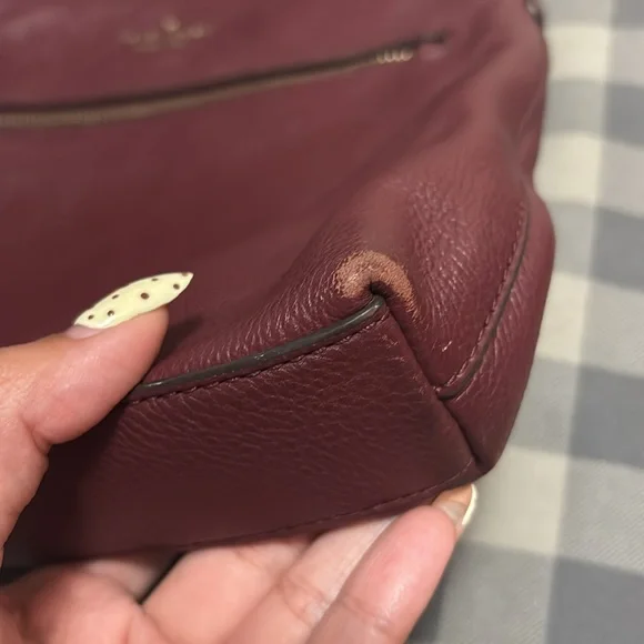 Kate Spade Jackson Crossbody Burgundy Bag - Picture 3 of 10